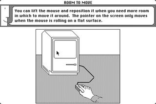 Illustration for article titled Here's How a 1984 Macintosh Tutorial Taught People to Use a Mouse